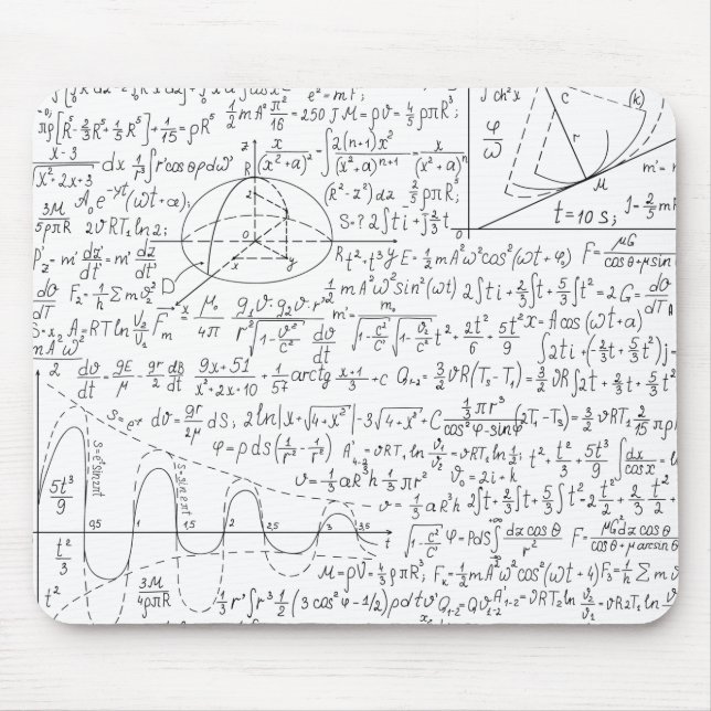 Mathematische Liebhaber, Mathematik Formel, Mathe  Mousepad (Vorne)
