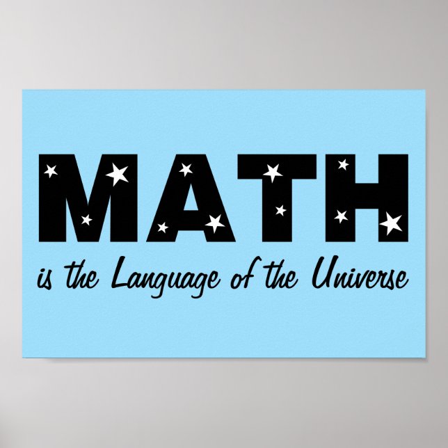 mathematische Sprache des Universums Poster (Vorne)