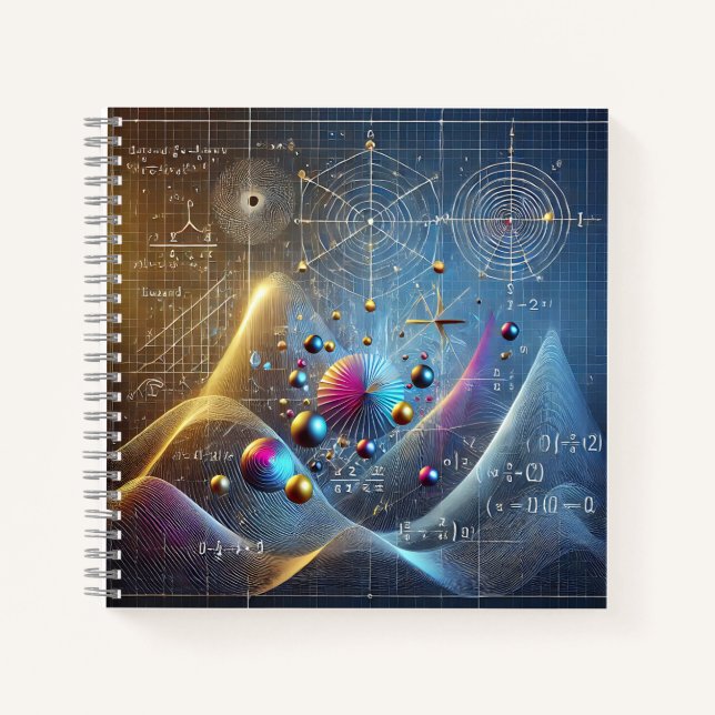 Mathematische Strukturen & Quantengeometrie Notizbuch (Vorderseite)