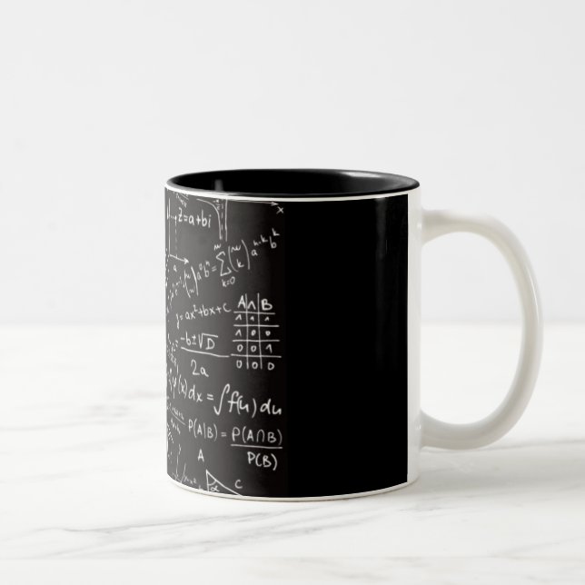 Mathematische sumbols zweifarbige tasse (Rechts)