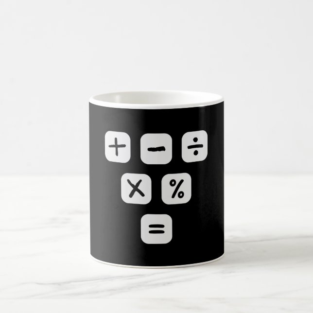 Mathematische Symbole mathematische Zeichen Kaffeetasse (Mittel)