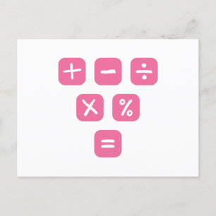 Mathematische Symbole mathematische Zeichen Postkarte