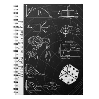 Mathematischer illustrativer Gamer Notizblock