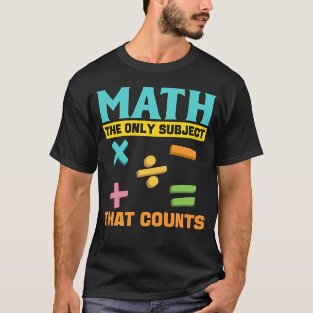 Mathematischer Spaß Mathematiker Nerd T-Shirt (Vorderseite)