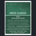 Mathematisches Chalkboard, Mathematik-Klassen-Werb Flyer<br><div class="desc">Mathematisches Chalkboard,  Mathematik-Klassen Werbung Flyer durch den Business Card Store.</div>