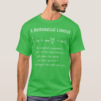 Mathematisches Limerick Mah Geek Nerd Geschenk 1 T-Shirt