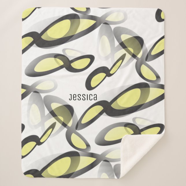 Mathematisches Unendlichkeitssymbol in grafischem  Sherpadecke (Vorderseite)