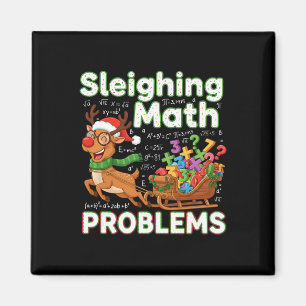 Matheprobleme Weihnachten lustige Mathe-Lehrerin b Magnet