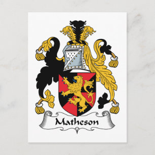 Matheson Familienwappen Postkarte