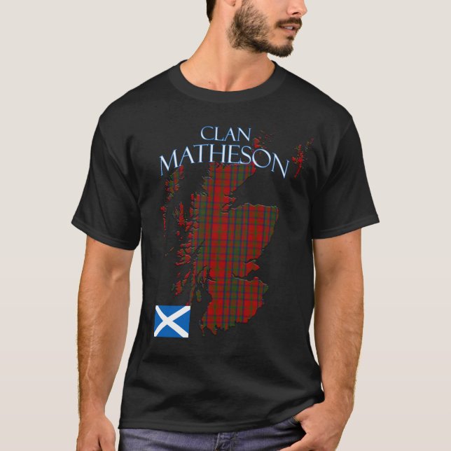 Matheson Scottish Clan Tartan Scotland T-Shirt (Vorderseite)