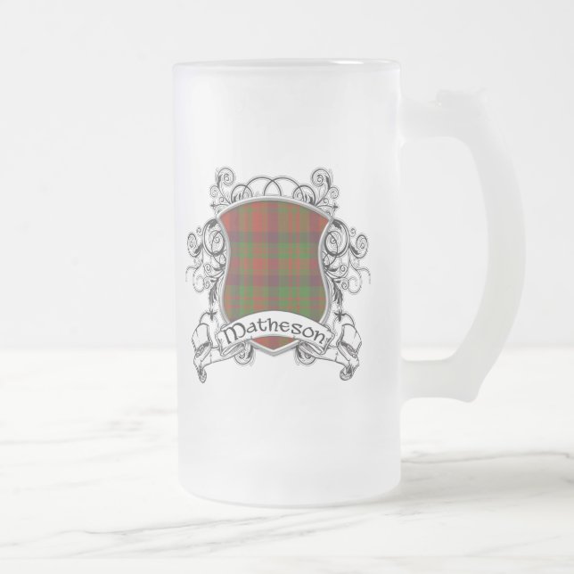 Matheson Tartan-Schild Mattglas Bierglas (Rechts)