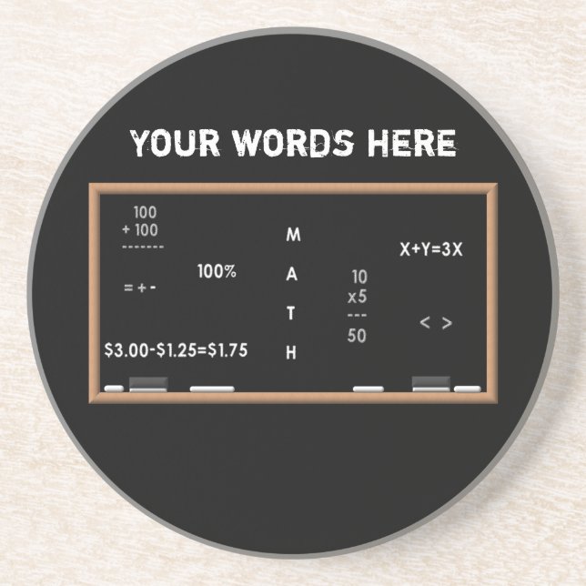 Mathetafel Untersetzer (Vorne)