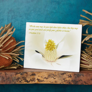 Mathew 5:16 Inspirational Fotoplatte