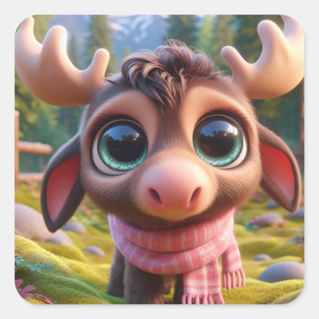 "Mathew" Quadratischer Aufkleber (Vorderseite)