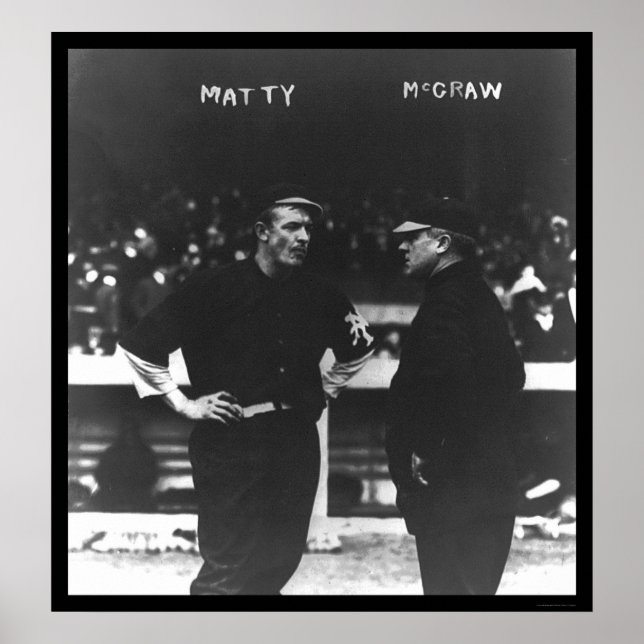 Mathewson McGraw Giants Baseball 1913 Poster (Vorne)