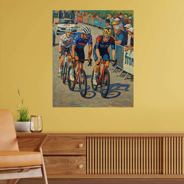 Mathieu van der Poel Tour de France 2022 7. Bühne Poster (Wohnzimmer 2)
