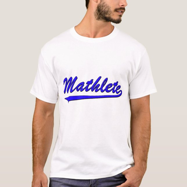 Mathlete Blau T-Shirt (Vorderseite)