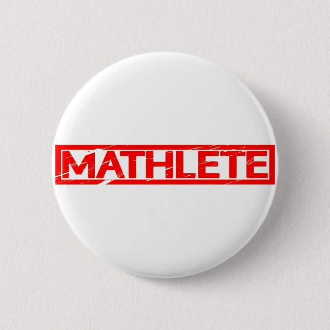 Mathlete Briefmarke Button (Vorderseite)