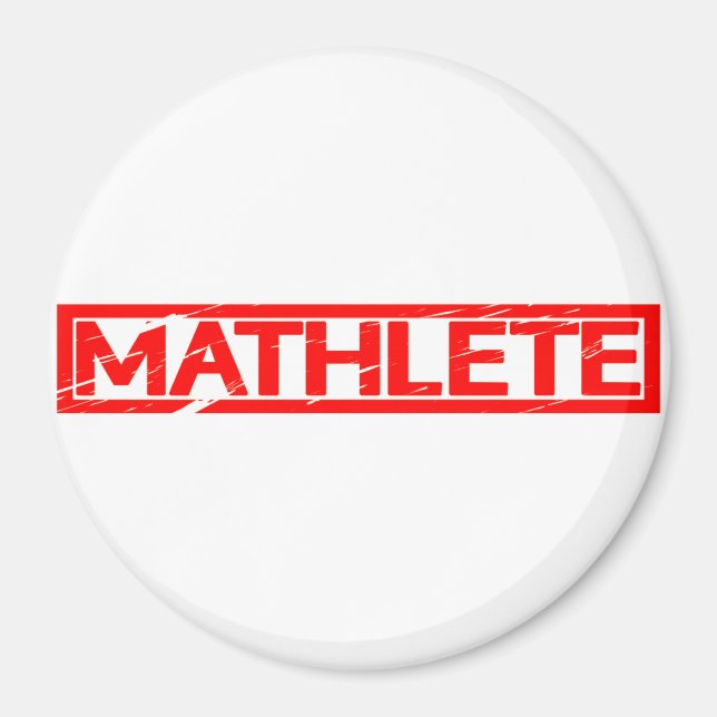 Mathlete Briefmarke Magnet (Vorne)