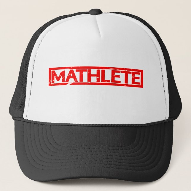 Mathlete Briefmarke Truckerkappe (Vorderseite)