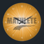 Mathlete Große Wanduhr<br><div class="desc">Sie schießen nicht den Basketball, Sie berechnen den Anteil der Dreharbeiten. Sie übergeben den Fußball nicht, Sie bestimmen die Quarterback-Bewertung. Du bist Mathematiker, Mathematiker. Du bist Mathleete!</div>