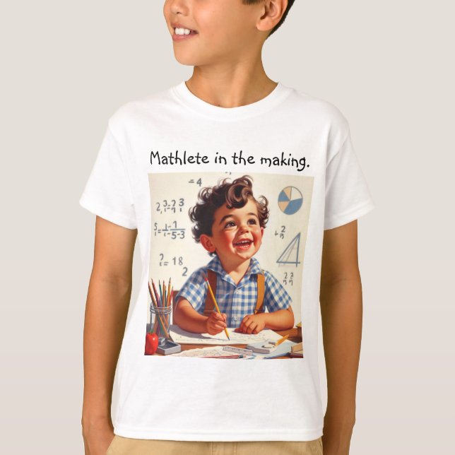 Mathlete im Making. T-Shirt (Vorderseite)