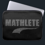 Mathlete Laptop Sleeve<br><div class="desc">Sie schießen nicht den Basketball, Sie berechnen den Anteil der Dreharbeiten. Sie übergeben den Fußball nicht, Sie bestimmen die Quarterback-Bewertung. Du bist Mathematiker, Mathematiker. Du bist Mathlete!</div>