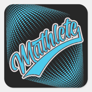 Mathlete Quadratischer Aufkleber