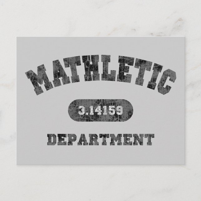 Mathletic Departement Postkarte (Vorderseite)