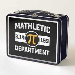 Mathletic Department Pi Day Mathematik Vintag Metall Brotdose