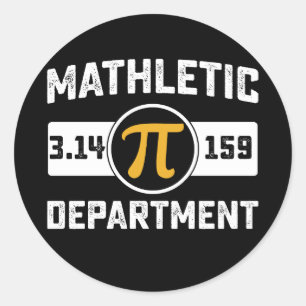 Mathletic Department Pi Day Mathematik Vintag Runder Aufkleber