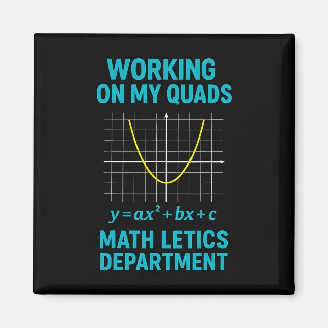 Mathletics Arbeite an Meinem Quad Algebra Matheleh Magnet (Vorne)