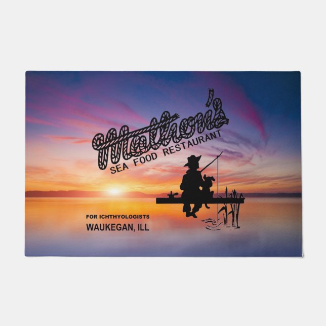 Mathon's Sea Food Restaurant, Waukegan, Illinois Fußmatte (Vorderseite)