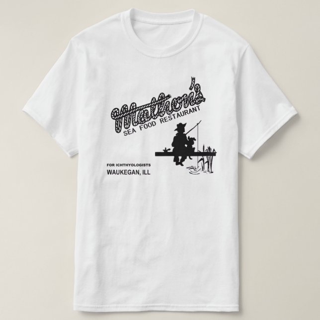 Mathon's Sea Food Restaurant, Waukegan, Illinois T-Shirt (Design vorne)