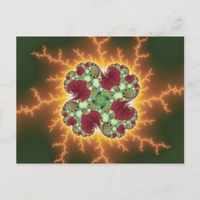 Matilda 17 - Fraktal Art Postkarte (Vorderseite)