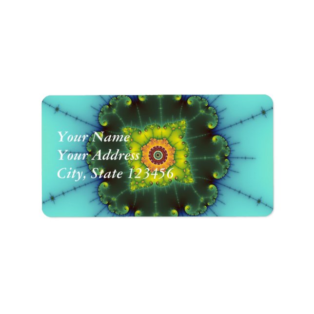 Matilda 1 - Fraktal Art Adressaufkleber (Vorne)