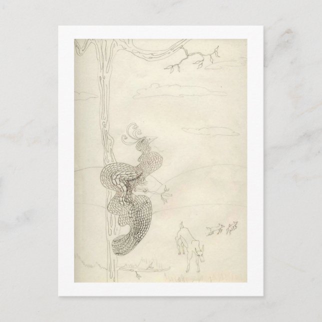 Matilda der herrliche Vogel des Paradieses Postkarte (Vorderseite)