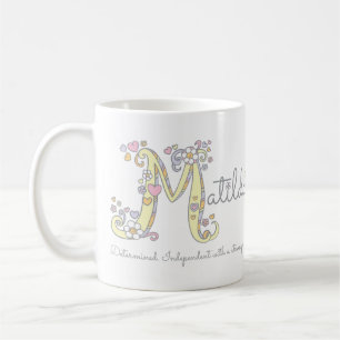Matilda-Name bedeutet Monogramm M-Tasse Kaffeetasse
