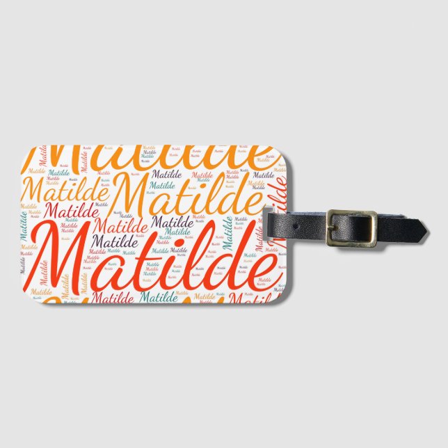 Matilde Gepäckanhänger (Vorderseite (Horizontal))