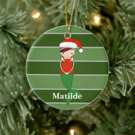 Matilde Mermaid WeihnachtsSpecial Keramik Ornament