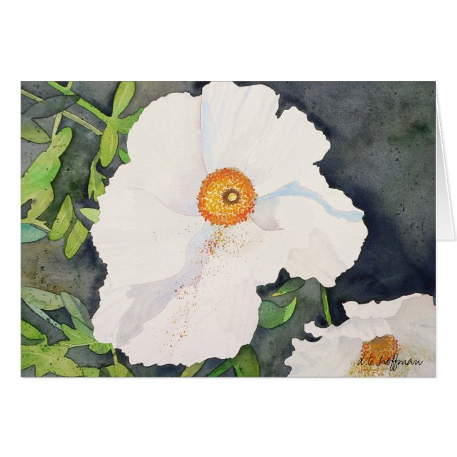 Matildja Mohnblumenkarte (Vorderseite (Horizontal))