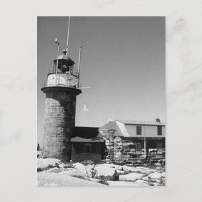 Matinicus Rock Lighthouse Postkarte (Vorderseite)