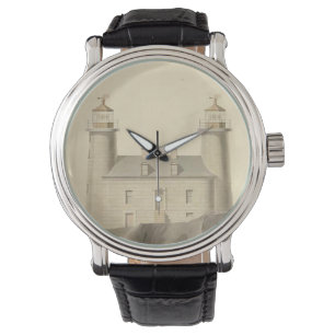 Matinicus Rock Lighthouse Schematics Armbanduhr