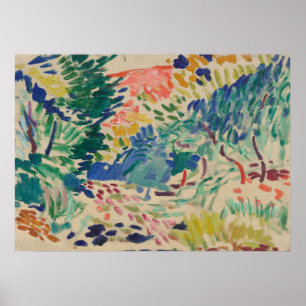 Matisse Abstracted Landscape Wall Art  Poster