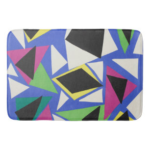 Matisse Abstrakte Geometrische Blaue Cut-Out-Kunst Badematte