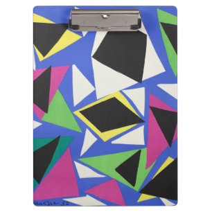 Matisse Abstrakte Geometrische Blaue Cut-Out-Kunst Klemmbrett