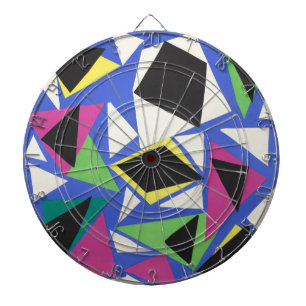 Matisse Abstrakte Geometrische Blaue Schnittkunst Dartscheibe
