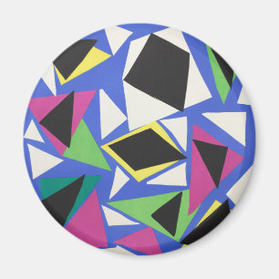 Matisse Abstrakte Geometrische Blaue Schnittkunst Magnet