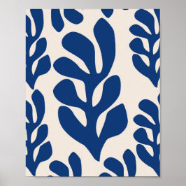 Matisse Blätter Blue Poster