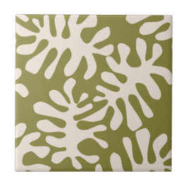 Matisse Blätter Grün Fliese